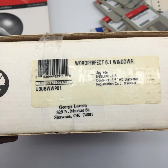 Novell Word Perfect Perfect Office Processor V‎ 6.1 For Windows 3.5 floppy disks - Picture 8 of 8